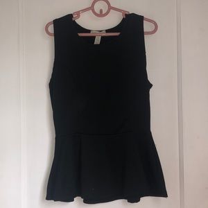 Black peplum top/blouse